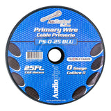 25Ft Primary Wire (PS-0-25 BLU) Audiopipe