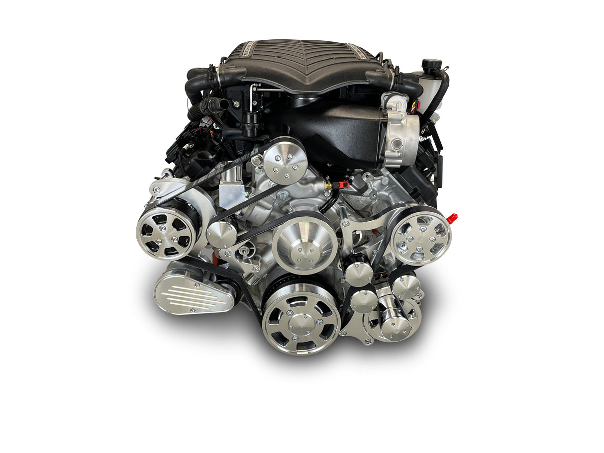 Chrysler Hemi Compatible 426 c.i. Pro Series Engine - 872 Horsepower - Deluxe Dressed - Polished Pulley Kit - Supercharged