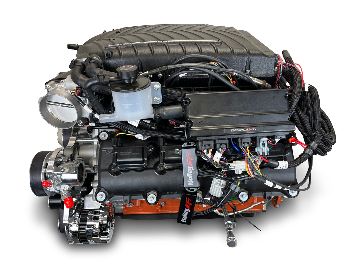 Chrysler Hemi Compatible 426 c.i. Pro Series Engine - 872 Horsepower - Deluxe Dressed - Polished Pulley Kit - Supercharged