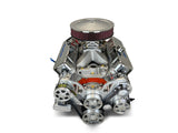 GM Big Block Compatible 502 c.i. Pro Series Engine - 627 Horsepower - Deluxe Dressed -Polished Pulley Kit - Carbureted