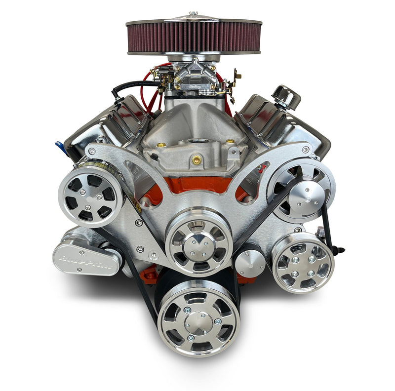 GM Big Block Compatible 540 c.i. Pro Series Engine - 670 Horsepower - Deluxe Dressed - Polished Pulleys - Carbureted