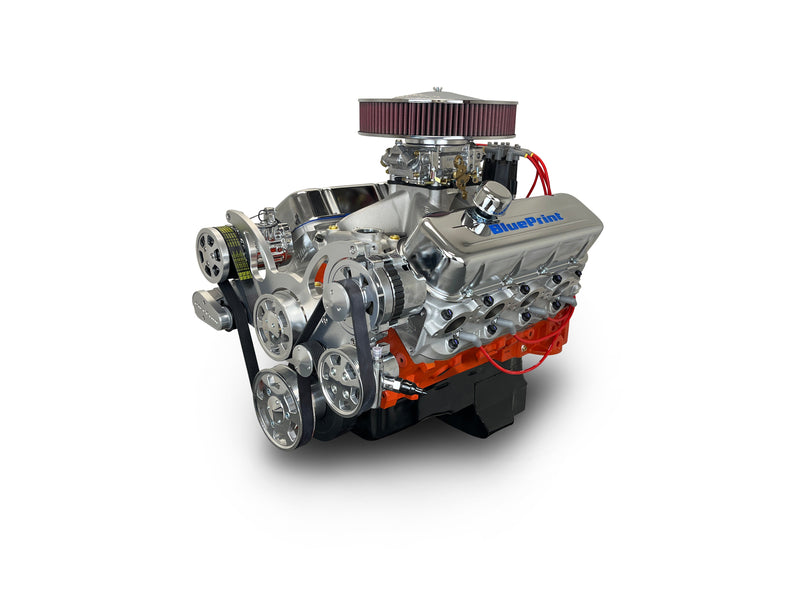GM Big Block Compatible 540 c.i. Pro Series Engine - 670 Horsepower - Deluxe Dressed - Polished Pulleys - Carbureted