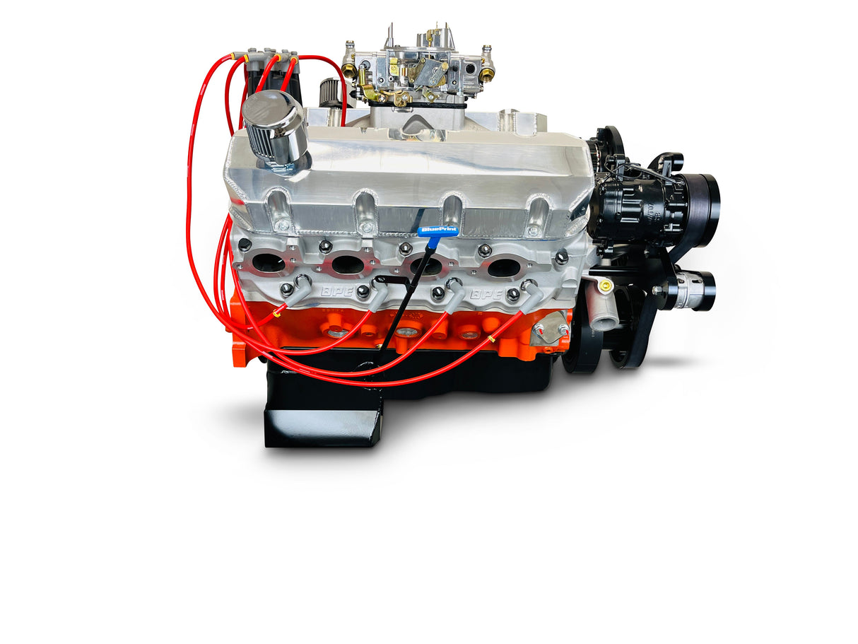 GM Big Block Compatible 540 c.i. Pro Series Engine - 670 Horsepower - Deluxe Dressed - Black Pulley Kit - Carbureted