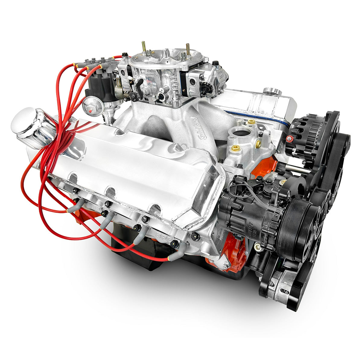 GM Big Block Compatible 632 c.i. Pro Series Engine - 815 Horsepower - Deluxe Dressed - Black Pulley Kit - Carbureted