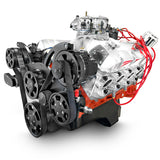 GM Big Block Compatible 632 c.i. Pro Series Engine - 815 Horsepower - Deluxe Dressed - Black Pulley Kit - Carbureted