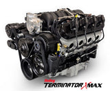 GM LS Compatible 376 c.i. Pro Series Engine - 530 Horsepower - Deluxe Dressed - Black Pulley Kit - Holley Terminator X EFI System