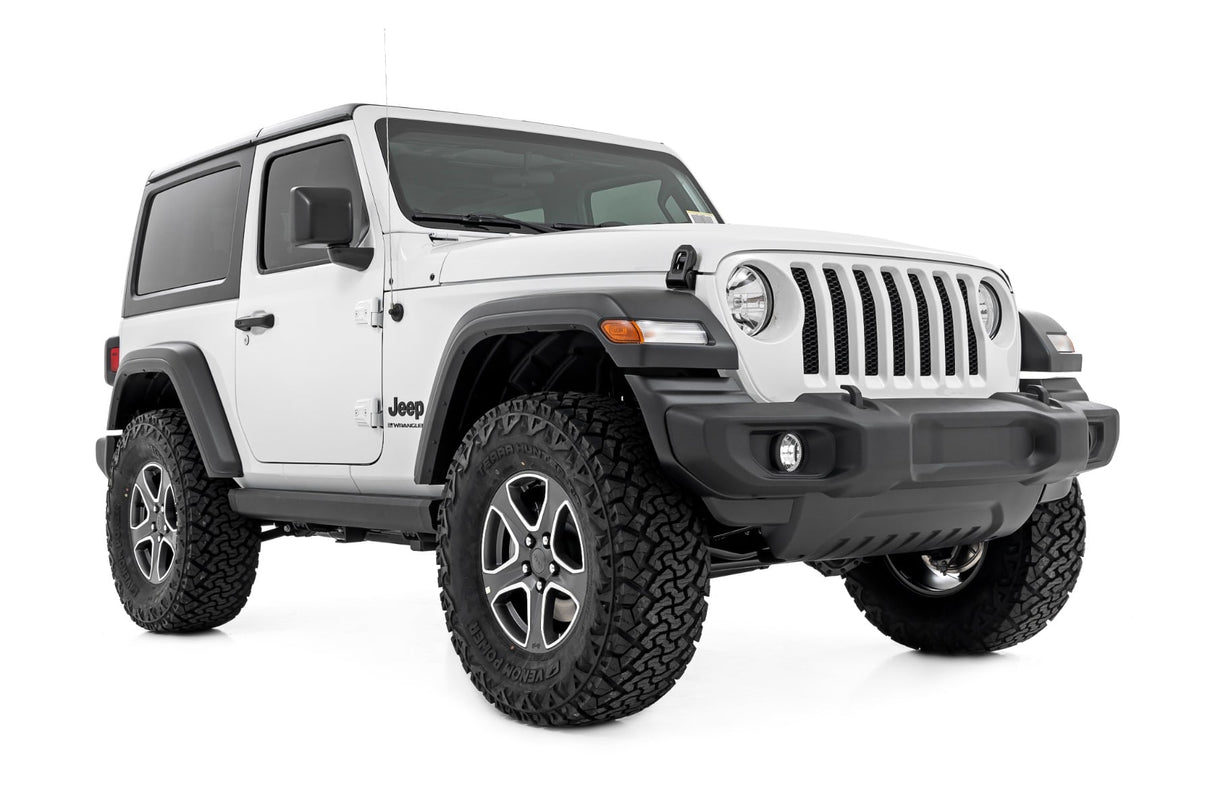 Power Running Boards Dual Electric Motor 2 Door Jeep Wrangler JL (18-26) Rough Country