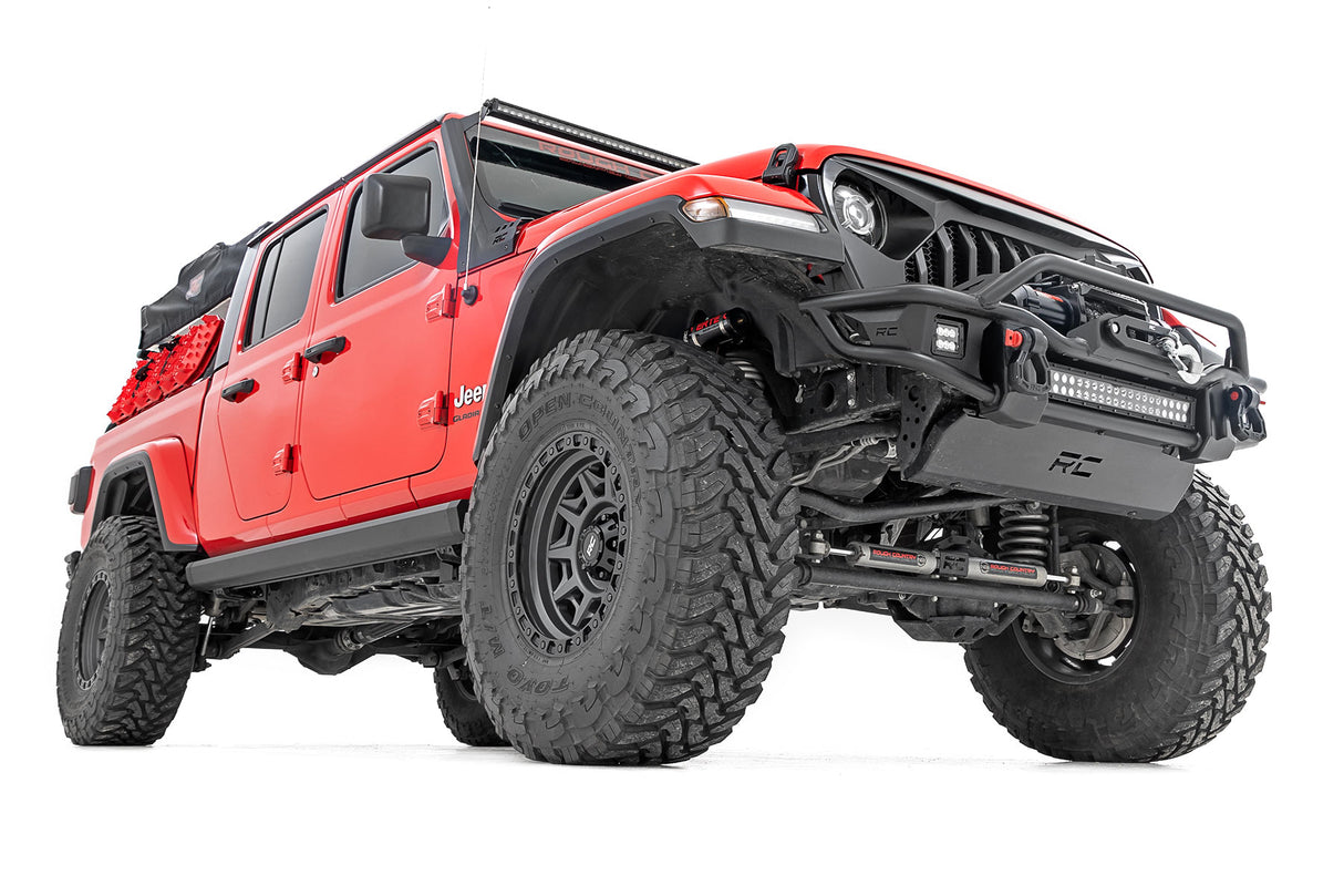 Power Running Boards Dual Electric Motor Jeep Gladiator JT 4WD (20-25) Rough Country