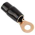 0AWG Gold Plated Ring Terminal, Black (PTRX-0BLK) Audiopipe