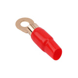 0AWG Gold Plated Ring Terminal, Red (PTRX-0RED) Audiopipe