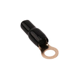 4AWG Gold Plated Ring Terminal, Black (PTRX-4BLK) Audiopipe