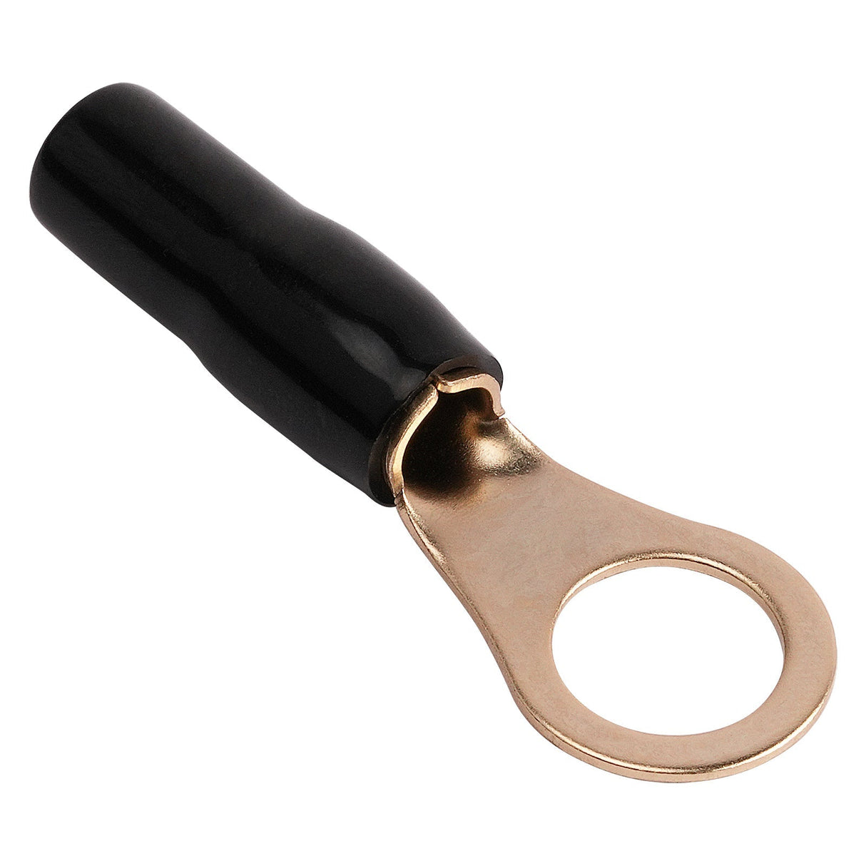 8AWG Gold Plated Ring Terminal, Black (PTRX-8BLK) Audiopipe