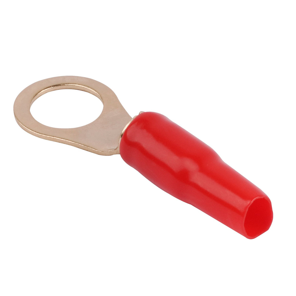 8AWG Gold Plated Ring Terminal, Red (PTRX-8RED) Audiopipe
