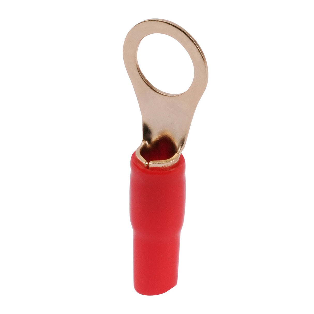 8AWG Gold Plated Ring Terminal, Red (PTRX-8RED) Audiopipe