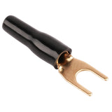 14AWG Gold Plated Spade Terminal, Black (PTSX-14BLK) Audiopipe