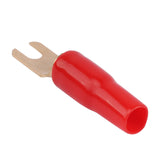 8AWG Gold Plated Spade Terminal, Red (PTSX-8RED) Audiopipe