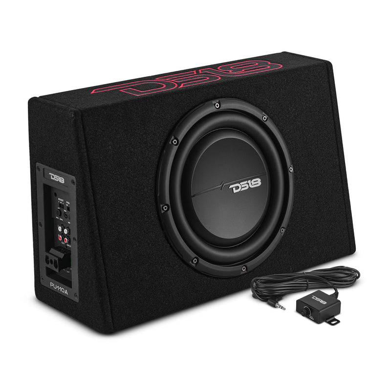 10” Amplified Shallow Subwoofer Enclosure for Pickup Trucks