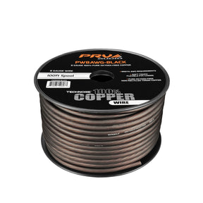 PW8AWG-BLACK 100ft Roll PRV