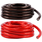 25Ft 0 Gauge Black and 25Ft 0 Gauge Red Primary Wire (PWK-0-25RB) Audiopipe
