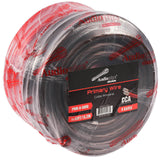 50Ft 0 Gauge Black and 50Ft 0 Gauge Red Primary Wire (PWK-0-50RB) Audiopipe