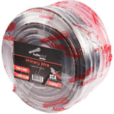 50Ft 0 Gauge Black and 50Ft 0 Gauge Red Primary Wire (PWK-0-50RB) Audiopipe
