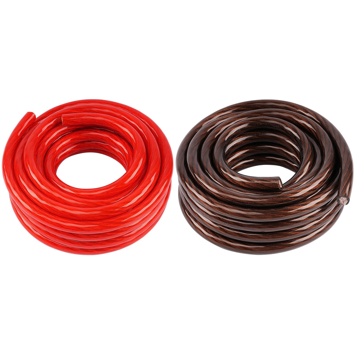 PWK-4-50RB 50Ft 4 Gauge Black and 50Ft 4 Gauge Red Primary Wire Audiopipe