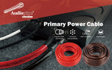 25Ft 4 Gauge Black and 25Ft 4 Gauge Red Primary Wire (PWK-4-25RB) Audiopipe