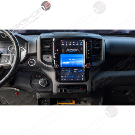 Dodge RAM 2014-2023 Workshop 12 Tesla-Style Screen