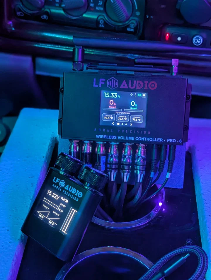 LF Audio WVC PRO 6-Channel Pro Wireless Volume Controller - Dual Knob LF Audio