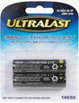 Ultralast 2,600 mAh 18650 Rechargeable Batteries (2 Pack) TekShack
