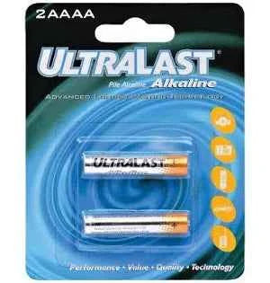 Ultralast Alkaline ULA2AAAA, 2 Pack TekShack