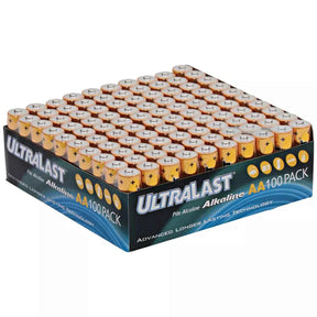 Ultralast ULA100AAB Alkaline AA Batteries, 100 Count UltraLast