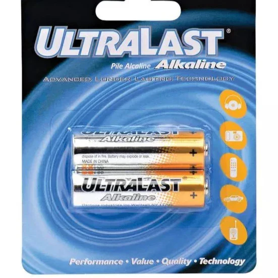 Ultralast ULA2AA AA Alkaline Battery, 2 pack UltraLast