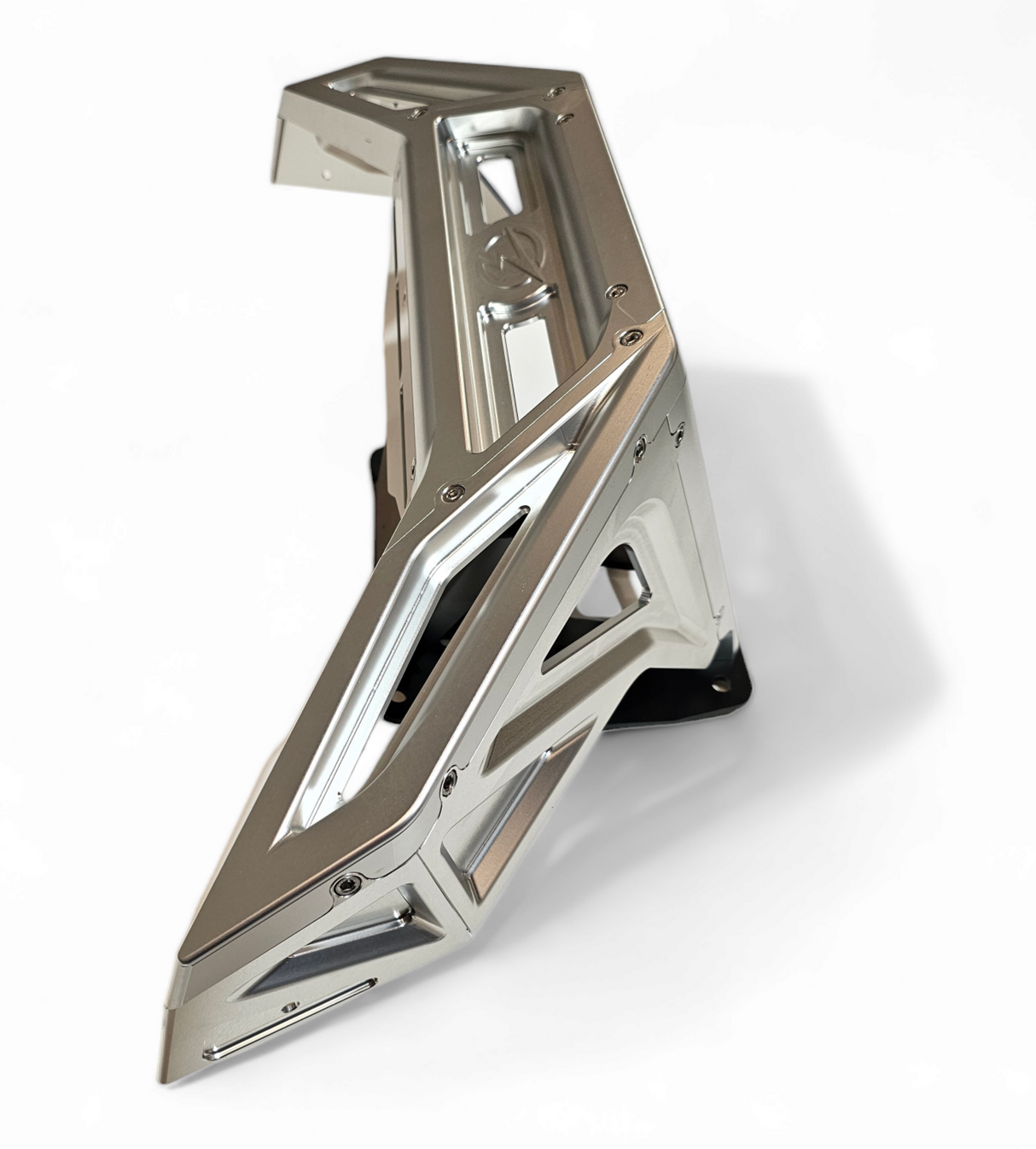 2022-2026 Polaris RZR Pro R, Pro S, Turbo R Machined Billet Front Winch Bumper (Clear Anodize) www.elektricoffroad.com