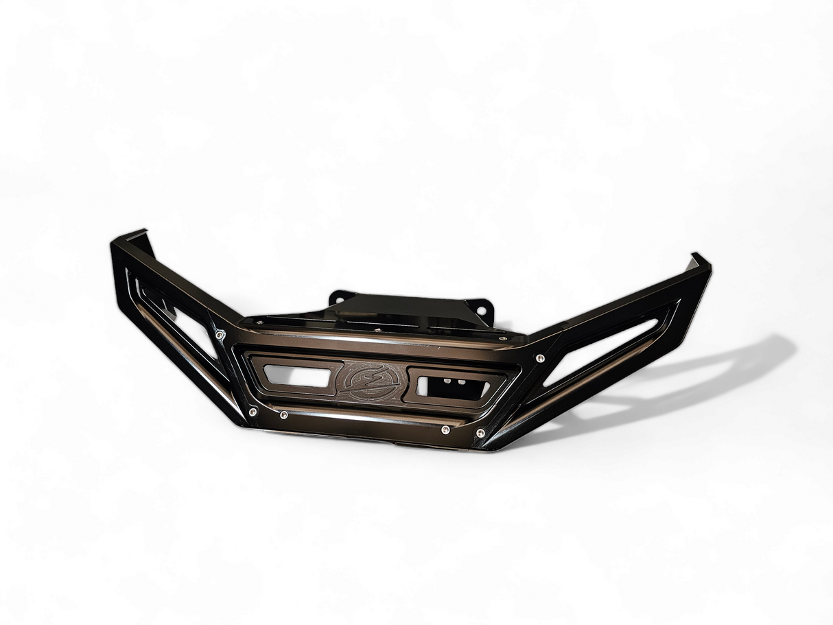 2022-2026 Polaris RZR Pro R, Pro S, Turbo R Machined Billet Front Winch Bumper (Black Anodize) www.elektricoffroad.com