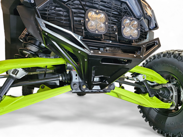 2022-2026 Polaris RZR Pro R, Pro S, Turbo R Machined Billet Front Winch Bumper (Black Anodize) www.elektricoffroad.com