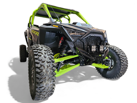 2022-2026 Polaris RZR Pro R, Pro S, Turbo R Machined Billet Front Winch Bumper (Black Anodize) www.elektricoffroad.com