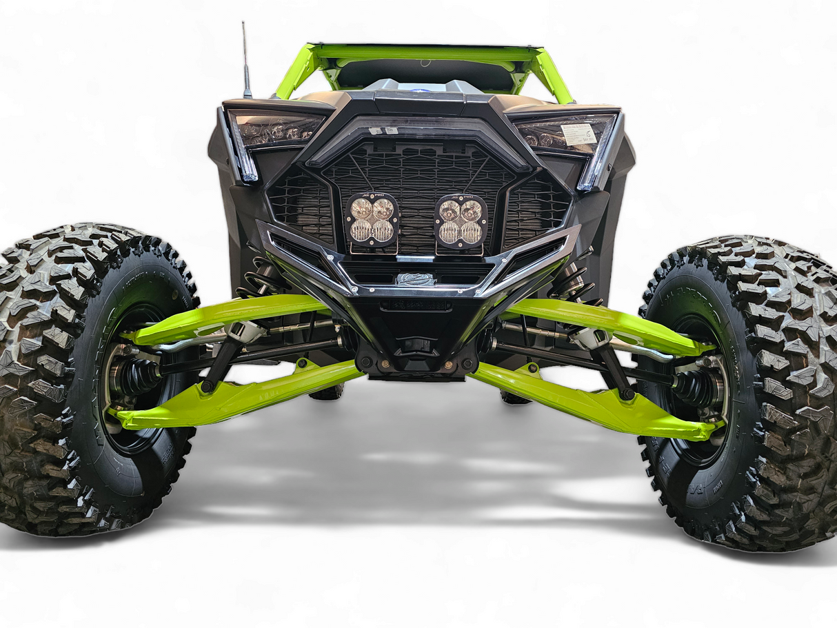 2022-2026 Polaris RZR Pro R, Pro S, Turbo R Machined Billet Front Winch Bumper (Black Anodize) www.elektricoffroad.com