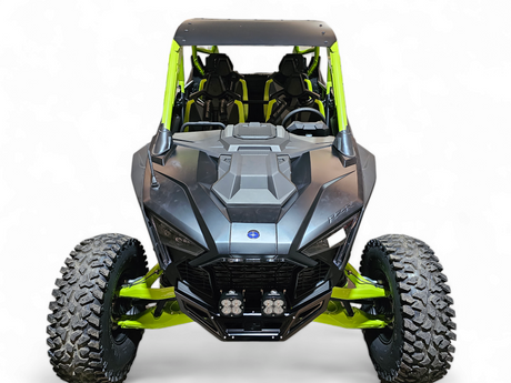 2022-2026 Polaris RZR Pro R, Pro S, Turbo R Machined Billet Front Winch Bumper (Black Anodize) www.elektricoffroad.com