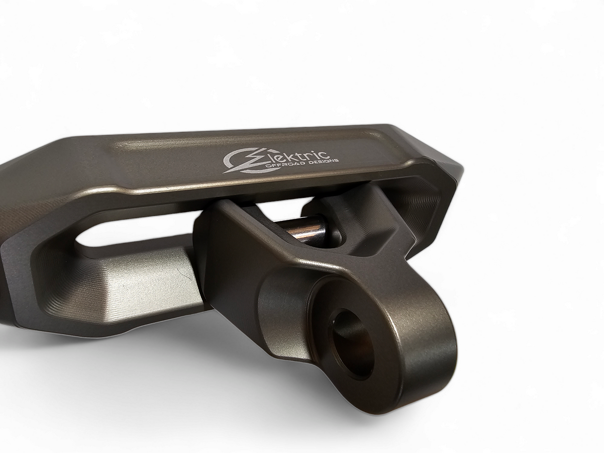 Elektric Offroad Designs UTV Winch Fairlead and Hook (Gunmetal) www.elektricoffroad.com