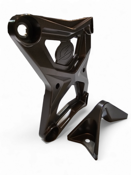 2020-2024 Polaris RZR Pro XP Radius Rod Plate with Tow Hook Gunmetal www.elektricoffroad.com