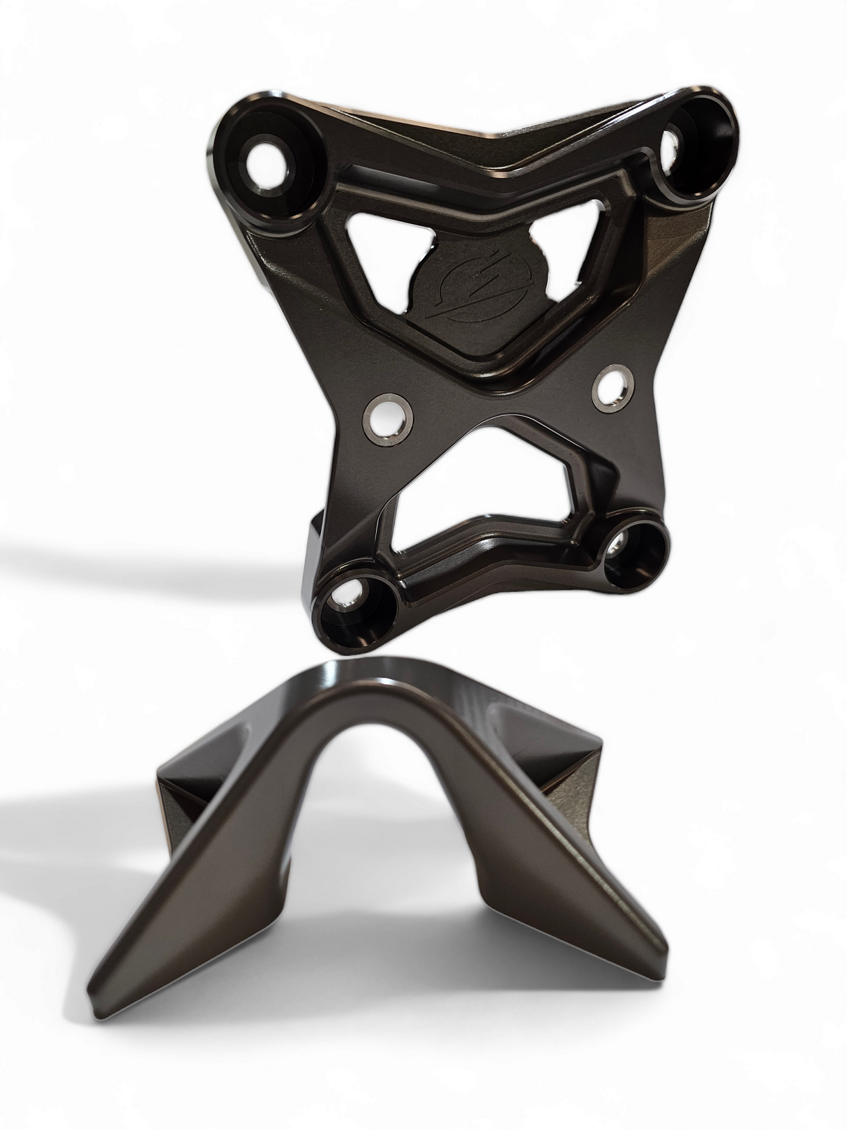 2017-2021 Can Am X3 Maverick EOD Radius Rod Plate with Tow Hook Gun Metal www.elektricoffroad.com