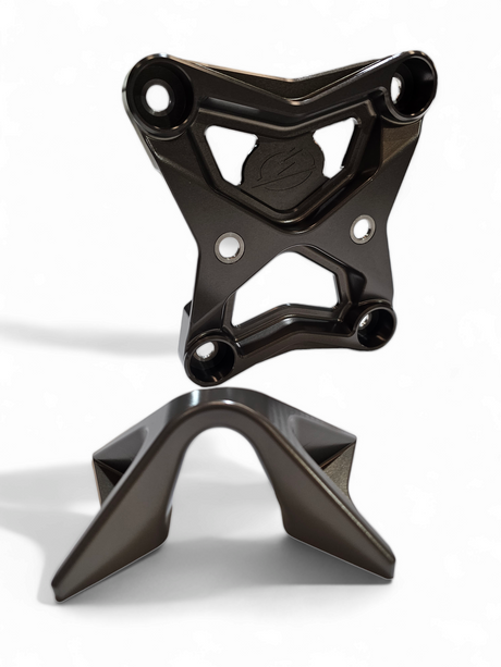 2017-2021 Can Am X3 Maverick EOD Radius Rod Plate with Tow Hook Gun Metal www.elektricoffroad.com