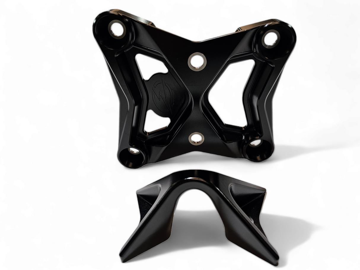 2017-2021 Can Am X3 Maverick EOD Radius Rod Plate with Tow Hook Black www.elektricoffroad.com