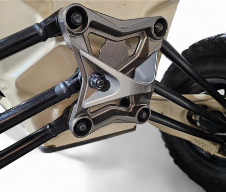 2017-2021 Can Am X3 Maverick EOD Radius Rod Plate with Tow Hook Gun Metal www.elektricoffroad.com
