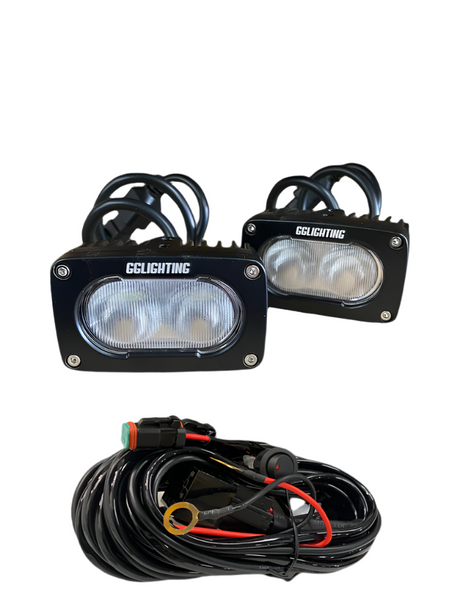 GP10 Offroad LED Pod Bundle Dual Color With Free Wiring Harness GGLighting
