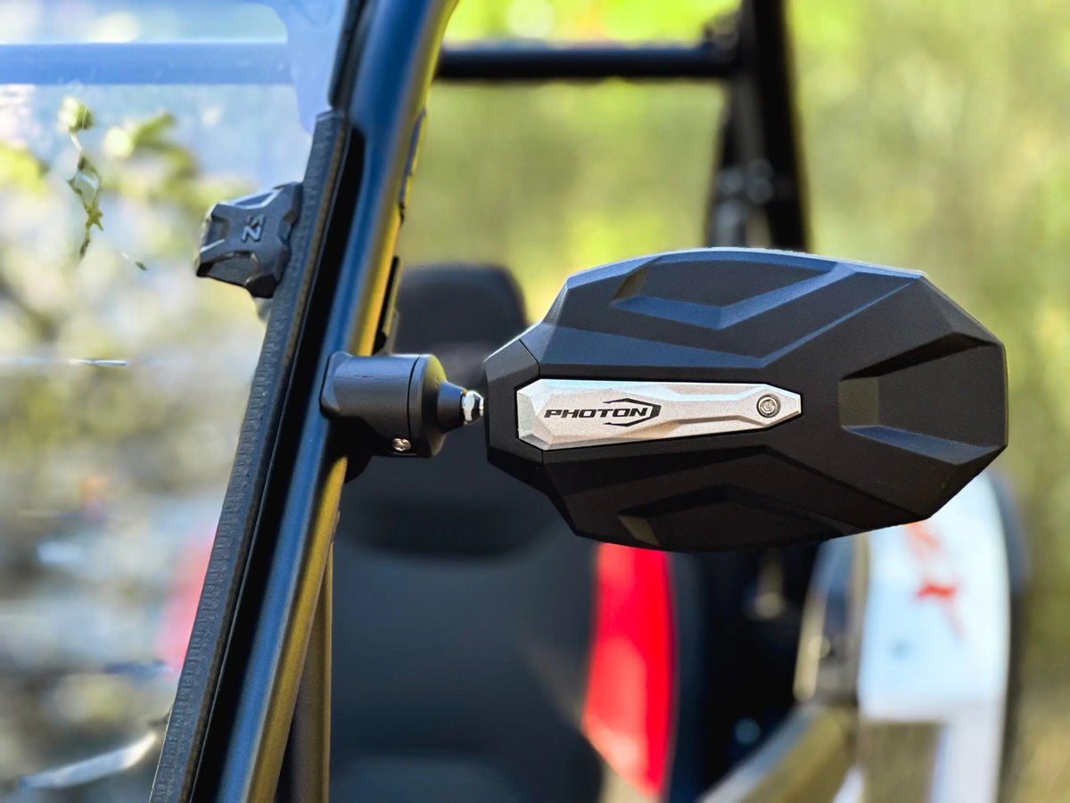 Seizmik 56-18112 Photon Side View Mirror - installed on UTV roll cage