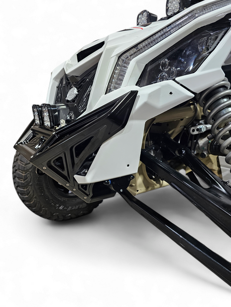 2017 to Current Can-Am X3 Maverick Machined Billet Front Winch Bumper (Black Anodize) www.elektricoffroad.com
