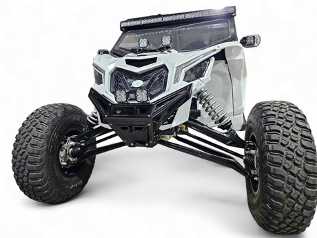 2017 to Current Can-Am X3 Maverick Machined Billet Front Winch Bumper (Black Anodize) www.elektricoffroad.com