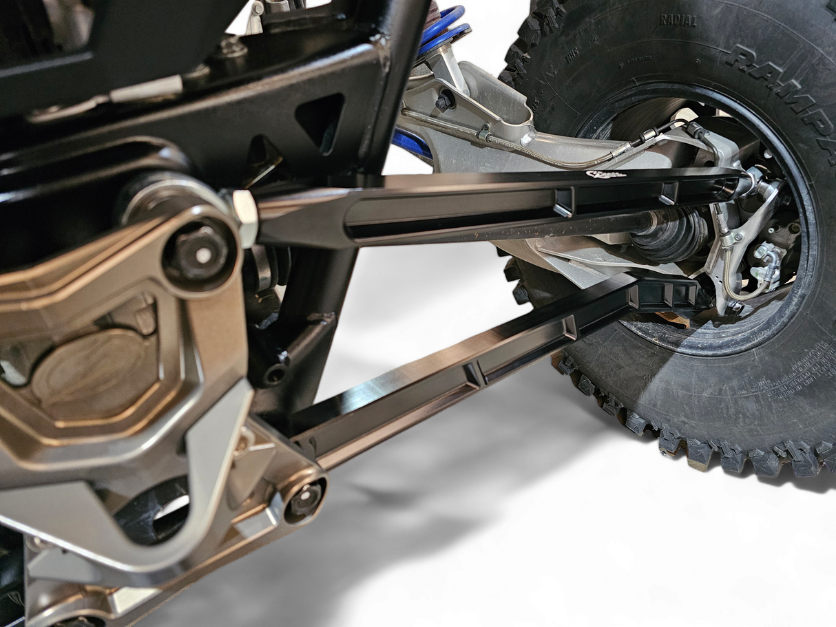 2022 to Current Polaris RZR Pro R, Pro S, Turbo R High Clearance Radius Rods in Black Finish www.elektricoffroad.com